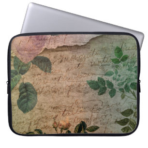 Capa Para Notebook Rosa do Steampunk Torn   Ephemera Vintage em dific