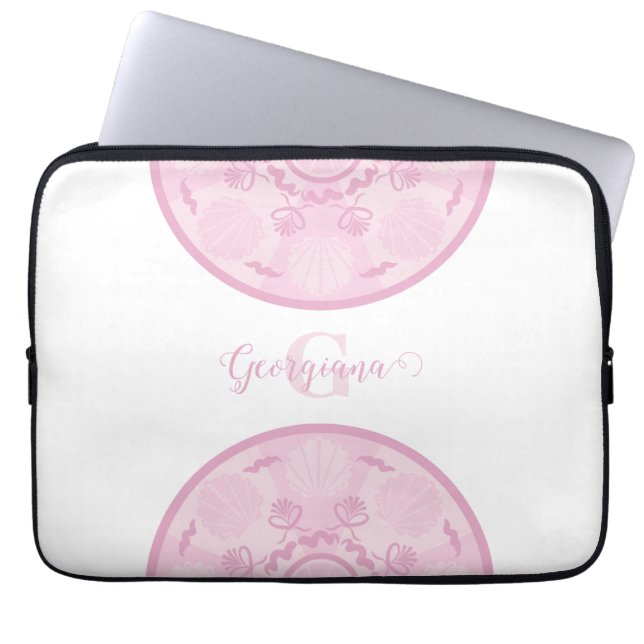 Capa Para Notebook Rosa Dusky Personalizado Grande Milênio Mandala (Frente)