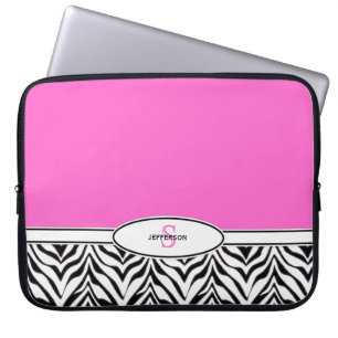 Capa Para Notebook Rosa e laptop da zebra