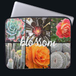 Capa Para Notebook Rosa Flores Cactos Colagem de Fotografias Script B<br><div class="desc">Rosas brilhantemente vermelhos, amarelos e laranja-acinzentados e verde-amarelado, aqua e cactos pretos gritam quente, dias de verão. Aproveite as flores e a atmosfera pacífica de um jardim vibrante sempre que você usa essa impressionante e colorida bolsa de laptop de neoprene fotográfica. Esta bolsa de laptop tem três tamanhos: 15", 13"...</div>