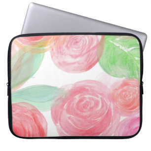 Capa Para Notebook Rosa Flores Laptop Neoprene Zazzle_Growth.