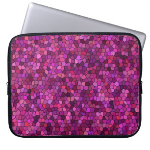 Capa Para Notebook Rosa Púrpura do Mosaico