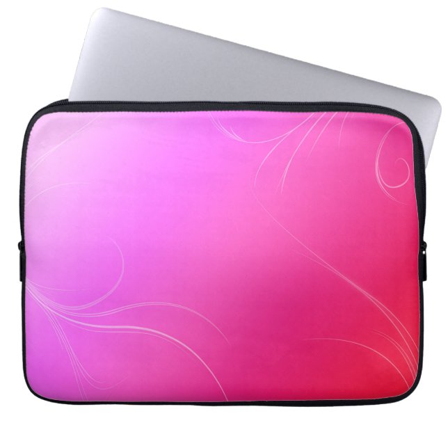 Capa Para Notebook Rosa quente (Frente)