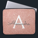 Capa Para Notebook Rosa Rosa Rosa Rosa Rosa Dourada, Brilhante e Mono<br><div class="desc">Rosa rosa rosa Dourada Faux Glitter e Sparkle Elegant Monograma Case. Esse caso pode ser personalizado para incluir seu nome inicial e próprio.</div>