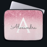 Capa Para Notebook Rosa Rosa Rosa Rosa Rosa Dourada, Brilhante e Mono<br><div class="desc">Cor-de-rosa-azul - Ombre Dourado Brilhante e Minicaso de Monograma Moderno e Elegante. Esse caso pode ser personalizado para incluir seu nome inicial e próprio.</div>