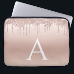 Capa Para Notebook Rosa Rosa Rosa Rosa Rosa Dourada, Brilhante e Mono<br><div class="desc">Rosa rosa rosa Dourada Faux Glitter e Sparkle Elegant Monograma Case. Esse caso pode ser personalizado para incluir seu nome inicial e próprio.</div>