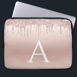 Capa Para Notebook Rosa Rosa Rosa Rosa Rosa Dourada, Brilhante e Mono<br><div class="desc">Rosa rosa rosa Dourada Faux Glitter e Sparkle Elegant Monograma Case. Esse caso pode ser personalizado para incluir seu nome inicial e próprio.</div>