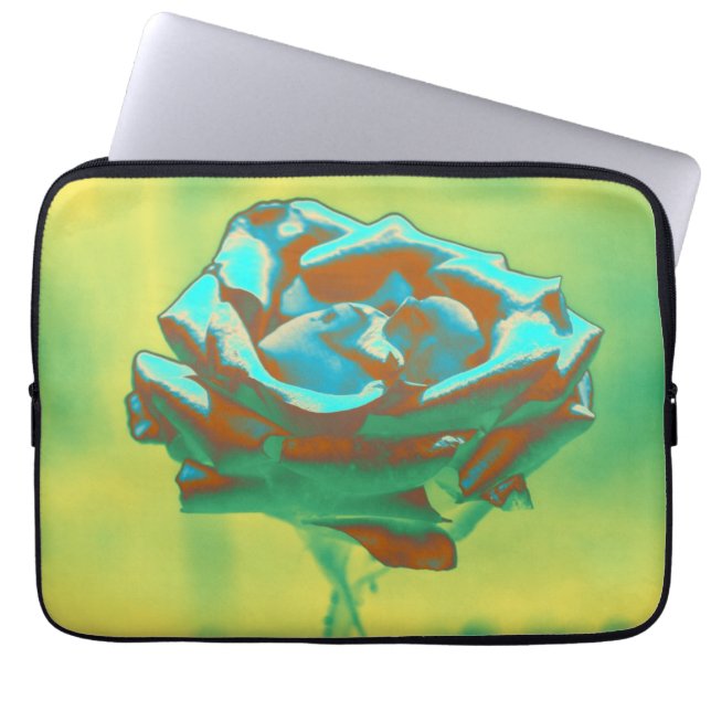 Capa Para Notebook Rosa Verde Azul (Frente)