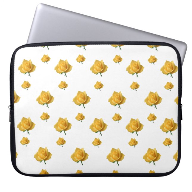 Capa Para Notebook Rosas Amarelas (Frente)