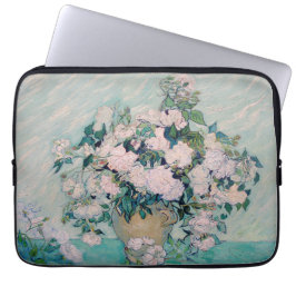 Capa Para Notebook Rosas Brancas-1890-Vincent van Gogh
