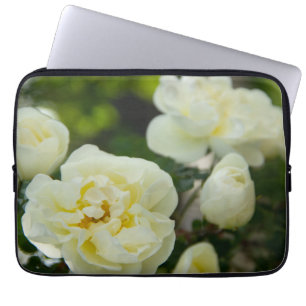 Capa Para Notebook Rosas brancas, brancas, brancas, para positivas