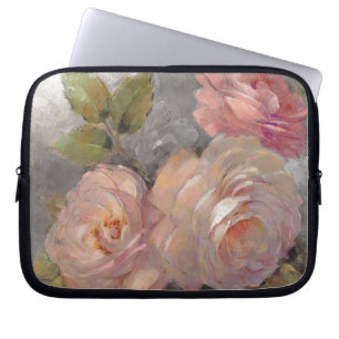 Capa Para Notebook Rosas com cinzas