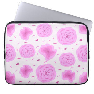 Capa Para Notebook rosas cor-de-abstrato, padrão sem costura