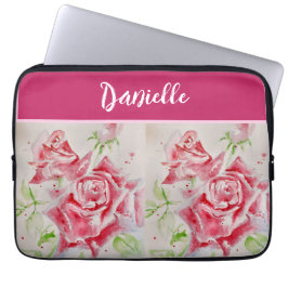 Capa Para Notebook Rosas Rosa Rosa Rosa Rosa Cor-de-Água Personalizáv