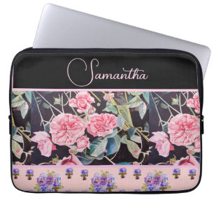 Capa Para Notebook Rosas Rosa Rosa Rosa Rosa, Vintage Watercolor Pers