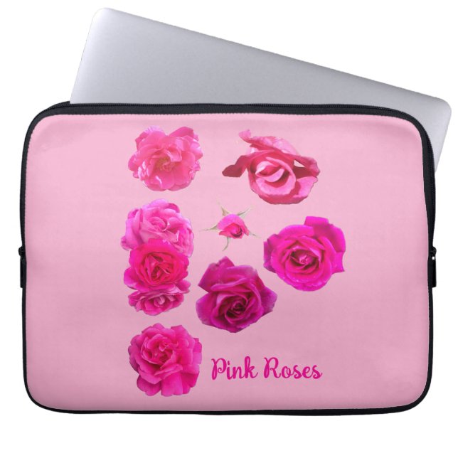 Capa Para Notebook Rosas Rosas (Frente)