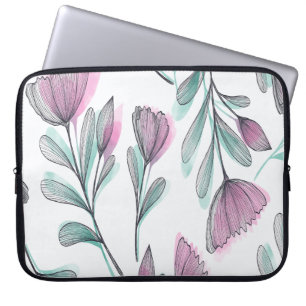 Capa Para Notebook Rosas roxas