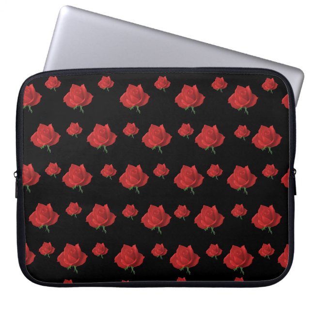 Capa Para Notebook Rosas vermelhas (Frente)