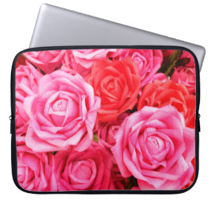 Capa Para Notebook Rosas vermelhas e rosa lindas