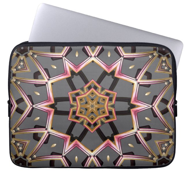 Capa Para Notebook Roseta Dourada (Frente)