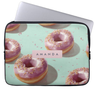 Capa Para Notebook Rosquinhas e borrachas de Pastel Cute Personalizad