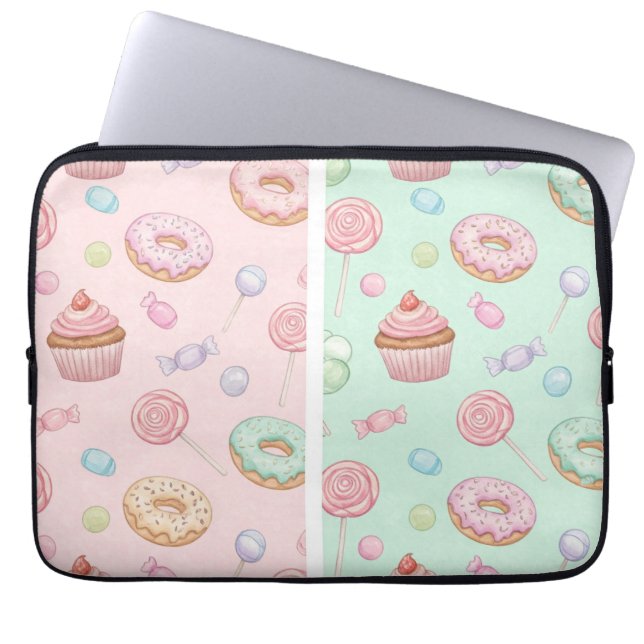 Capa Para Notebook Rosquinhas e Cupcakes de Natasha Us (Frente)