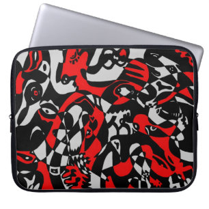 Capa Para Notebook "Rostos" Abstrato Art