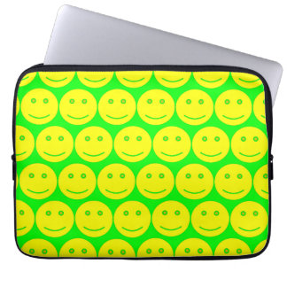 Capa Para Notebook Rostos Amarelos E Neon Verdes