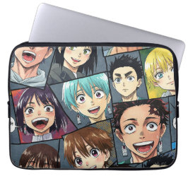 Capa Para Notebook Rostos sorridentes, manga por Natasha Us