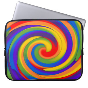 Capa Para Notebook rotação do arco-íris