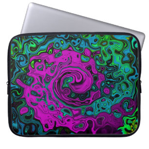 Capa Para Notebook Roteiro de Arte Líquida Magenta Magenta-Abstrato