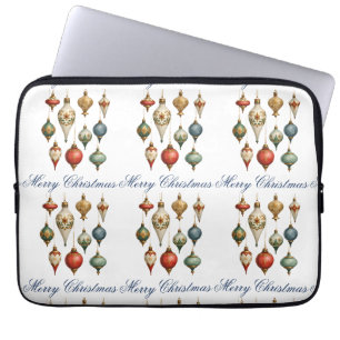 Capa Para Notebook Roteiro de Elegantes Enfeites de Natal Vintage