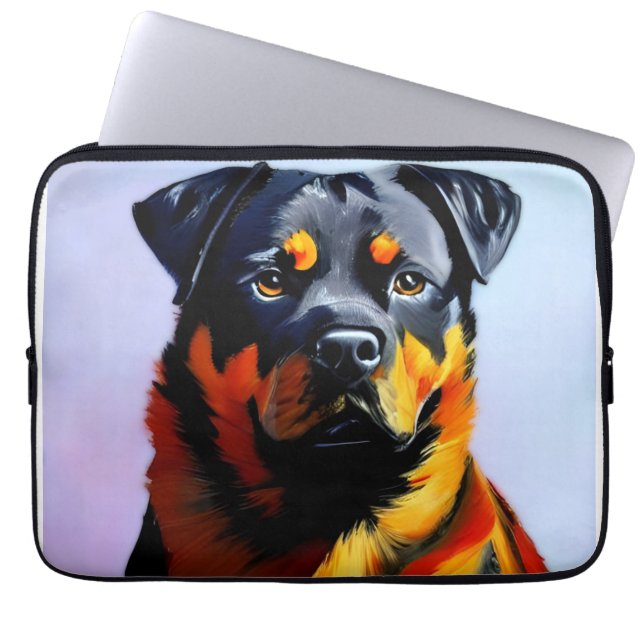Capa Para Notebook Rottweiler (Frente)