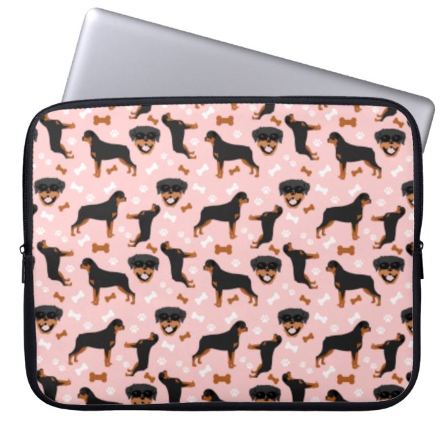 Capa Para Notebook Rottweilers Rottie Dog Patterno (Frente)
