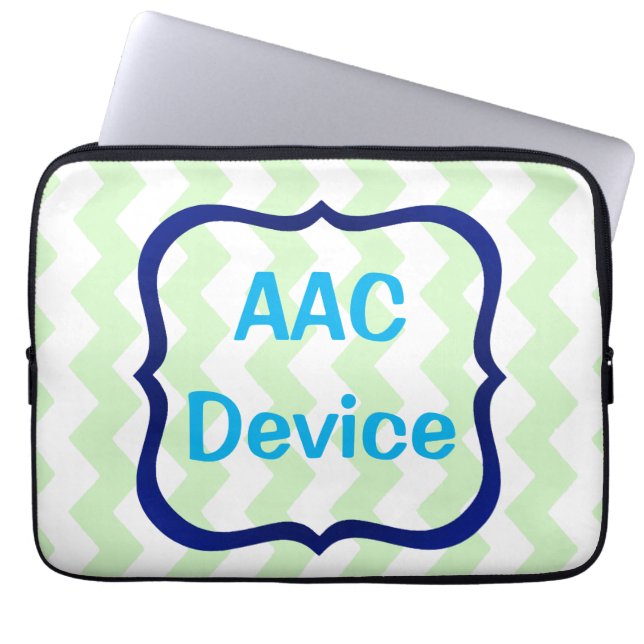 Capa Para Notebook rótulo AAC verde (Frente)