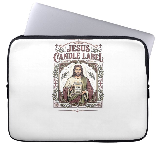 Capa Para Notebook Rótulo de Vela Jesus Vela Jesus Fé Cristã Vi (Frente)