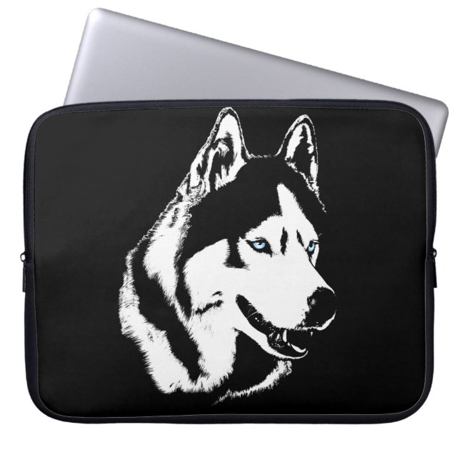 Capa Para Notebook Rouco Laptop Siberian Husky Malamute Gifts (Frente)