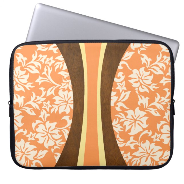 Capa Para Notebook Roupa de mergulho havaiano do neopreno da prancha (Frente)