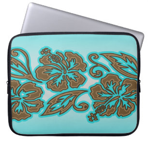 Capa Para Notebook Roupa de mergulho havaiano do neopreno do hibiscus