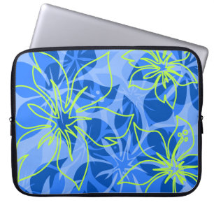 Capa Para Notebook Roupa de mergulho havaiano do neopreno do hibiscus