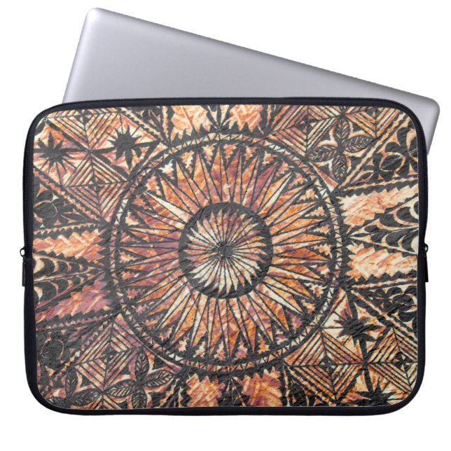 Capa Para Notebook Roupa de mergulho havaiano primitivo do Tapa do (Frente)