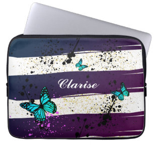 Capa Para Notebook Roxo Ephemera vibrando cor arte
