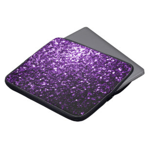 Capa Para Notebook Roxo escuro brilho falso brilhos faíscas