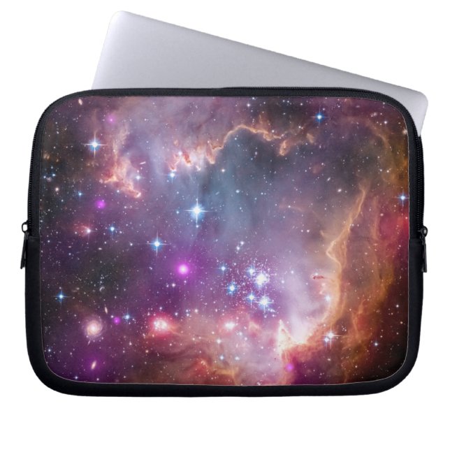 Capa Para Notebook Roxo Espacial Exterior Galáctico (Frente)