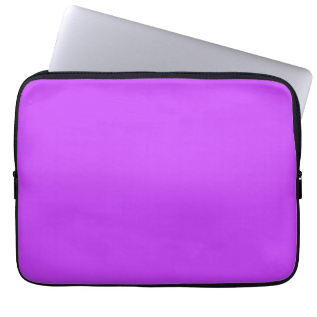 Capa Para Notebook roxo néon brilhante sólido (Frente)