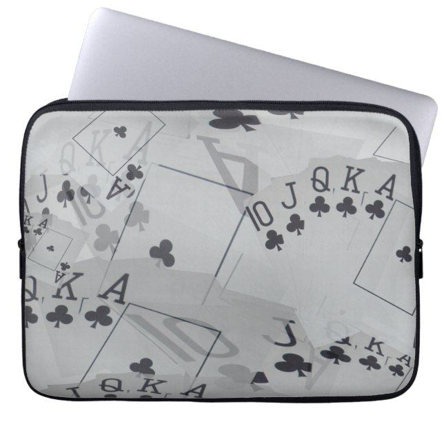 Capa Para Notebook Royal Club Flush Poker Cards Padrão, (Frente)