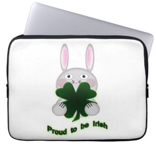 Capa Para Notebook Rua. Patricks Bunny Orgulha-se de ser irlandês Sha