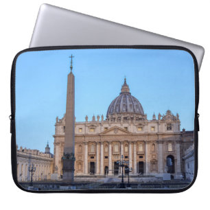 Capa Para Notebook Rua. Praça de Peter em Cidade Vaticano - Roma, It