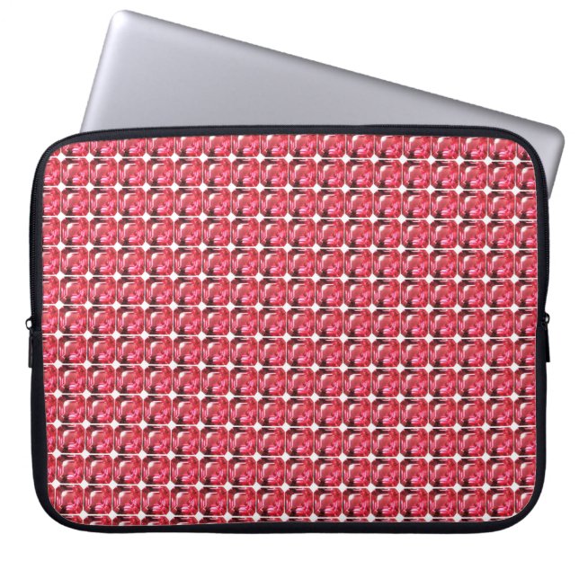 Capa Para Notebook Ruby Gemstone Rosa (Frente)