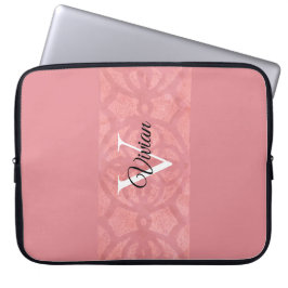 Capa Para Notebook Ruddy Pink Batik Name Monogrammed